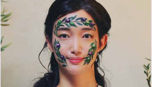 【ナイーブ】ボタニカルCMで顔に葉っぱのメイクをしてる女性は誰？